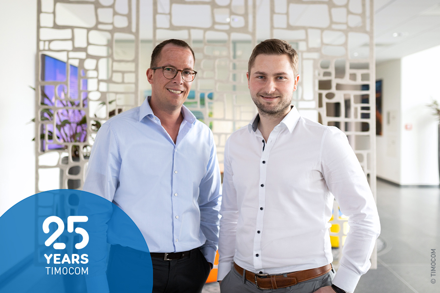 Sebastian Lehnen and Tim Thiermann, Managing Directors of FreightTech company TIMOCOM