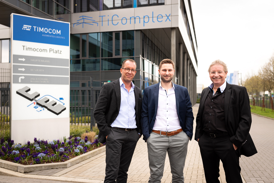 The TIMOCOM founder and management of the IT company today © TIMOCOM