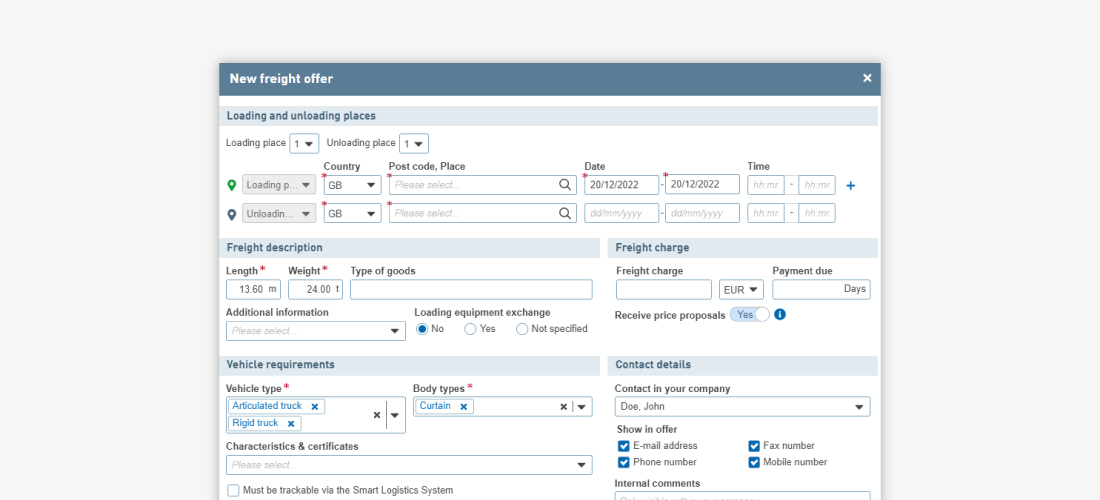 Fracht-anbieten Fracht-anbieten